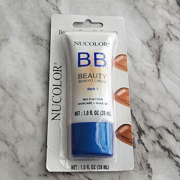 Nucolor Dark B.B Beauty Benefit Cream 1.0 OZ each 3 Pack - Picture 6 of 13